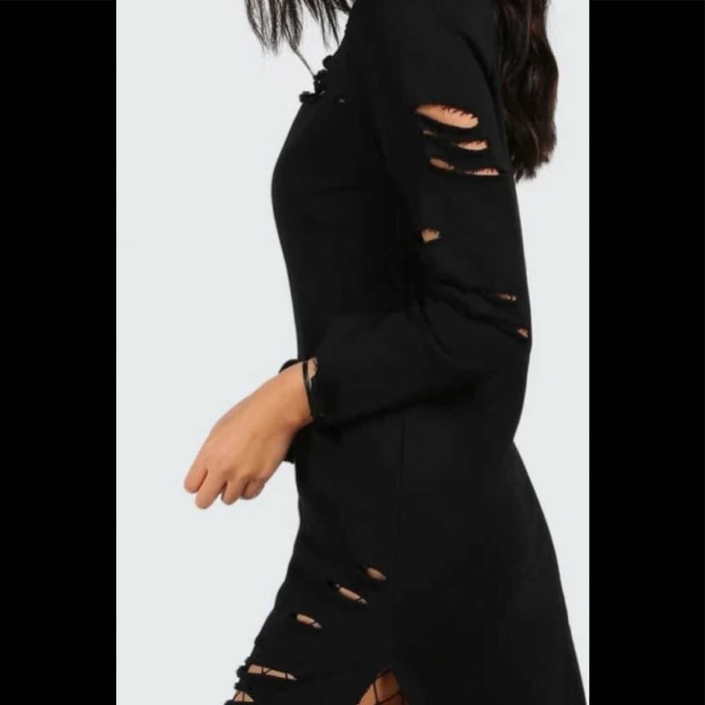 FORTNITE RIPPED DETAIL TSHIRT DRESS - Picture 4 of 16